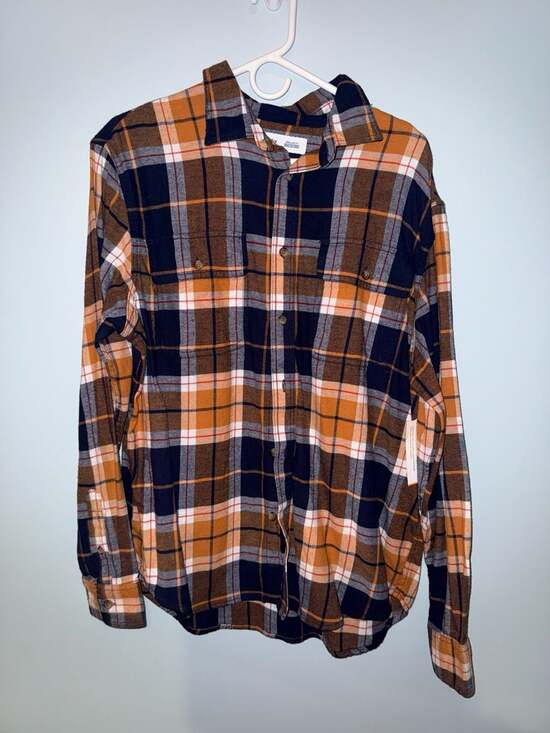 Old Navy Other - Old Navy Built-In Flex Regular Fit Plaid Flannel Shirt Large